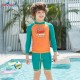 Bộ Bơi Trẻ Em Rời Dài Tay DS35 Cam Tay Xanh